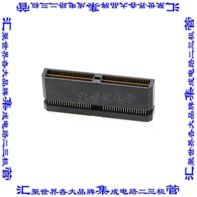 6-1658016-2 板对板连接器80POS插头外罩触点2排0.8mm表贴SMD镀金