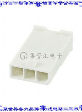2029111-3 矩形连接器外壳3POS插头4.2mm公形引脚白色自由悬挂
