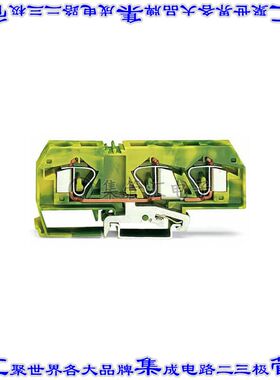 283-677 端子块连接器3POS接地地面12.0mm绿色黄色6-24AWG
