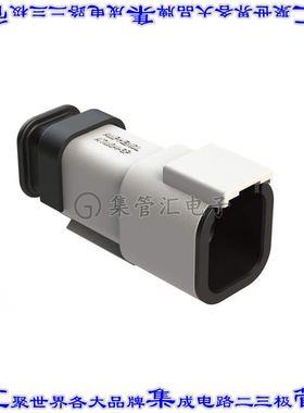 ATM04-6P-SR01WT 矩形连接器外壳6POS插座3排公形引脚白色自由悬