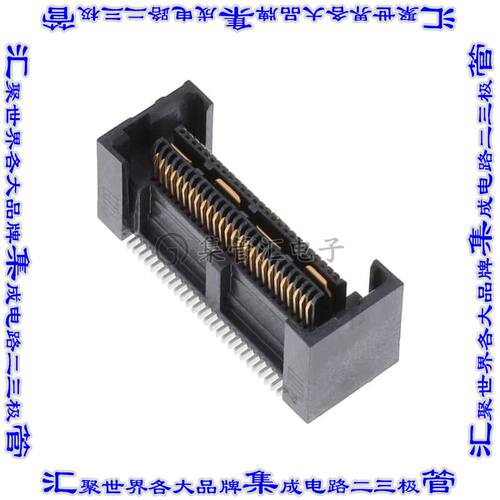 QFS-026-06.25-S-D-A 板对板连接器52POS插座中央带触点2排0.64mm