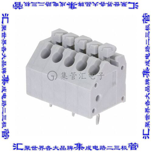 EB59A-05-A 线对板连接器5POS接线端子3.5mm通孔水平带板