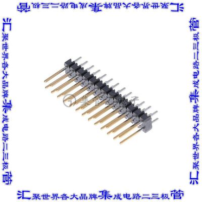 6-146253-3 针座连接器26POS分离式2排2.54mm公形插针通孔直针镀