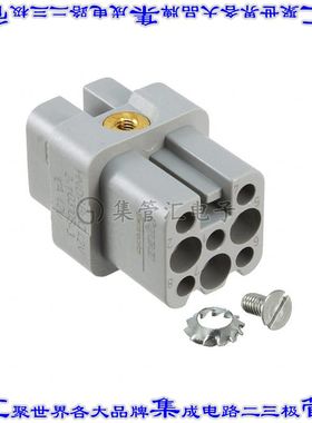 2-1103105-3 连接器8+接地无触头嵌件母头压接