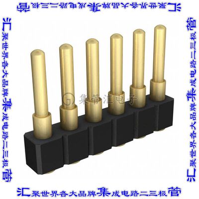 812-22-006-30-008101 弹簧式连接器6POS活塞型2.54mm表面贴装镀