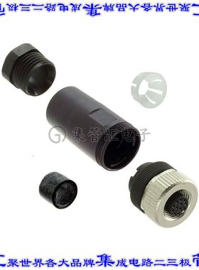 1404420 圆形连接器12POS插座母插口焊杯镀金自由悬挂