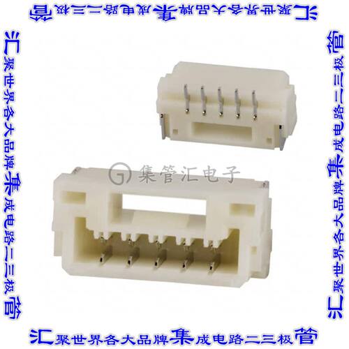 BM05B-GHS-TBT 针座连接器5POS接头1.25mm外罩触点表贴SMD锡