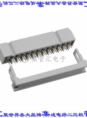 AWP 24-8240-T 矩形连接器24POS插口2排2.54mm母插口灰色IDC镀金