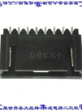 103361-6 针座连接器8POS接头2.54mm公形插针通孔直角镀金