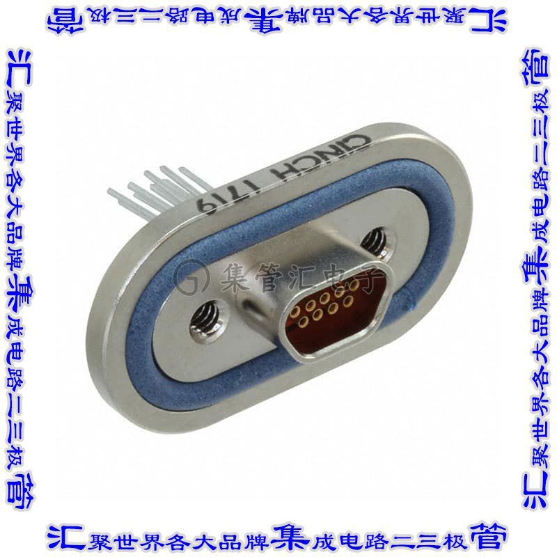 DCDH-9S4C40.5BN 连接器9POS插座母插口2排D-TYPE型面板安装