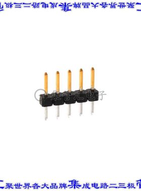 2355182-5 针座连接器5POS分离式2mm公形插针通孔直针镀金