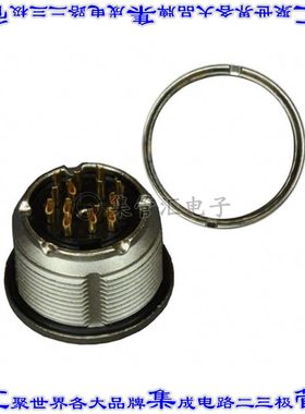 C09131N0142002U 圆形连接器14POS插座母插口焊杯镀金面板安装