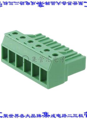 1804946 端子块连接器6POS插头母插口7.62mm绿色自由悬挂