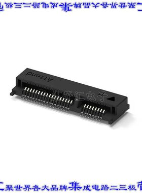 119A-40A00-R02 卡边缘连接器52POS母头2排0.8mm黑色镀金