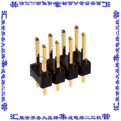 10129381-908002BLF 针座连接器8POS可切割2排2.54mm公形插针通孔