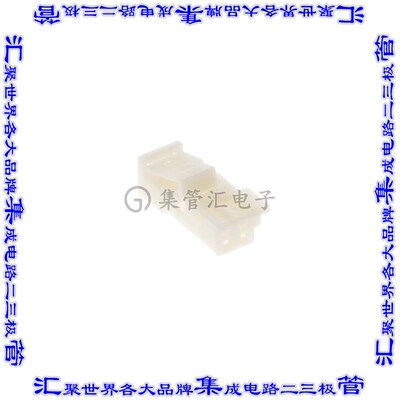 2-1718333-1 矩形连接器外壳2POS插座2.54mm母形插口天然色自由悬