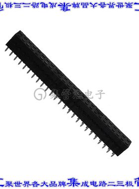 68683-325LF 针座连接器50POS插座2排2.54mm母形插口通孔直针镀金