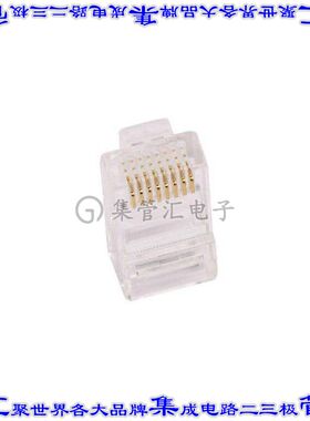MHRJ458P8CR 接插件连接器8P8C UNSHLD PLG RND CBL 1=10PCS