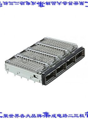 2170287-1 插拔式连接器外壳成组(1 x 4)QSFP+通孔直角压配