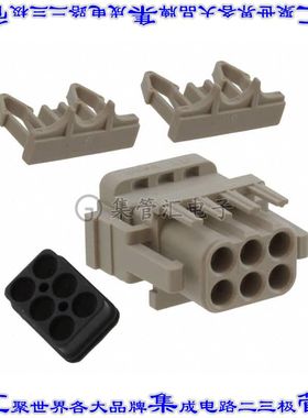 VRPC-06S-67 矩形连接器外壳6POS插头2排6mm母形插口自由悬挂