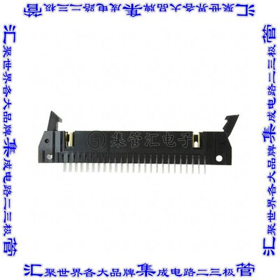 1-5499374-0 针座连接器50POS接头2排2.54mm公形插针通孔直针镀金