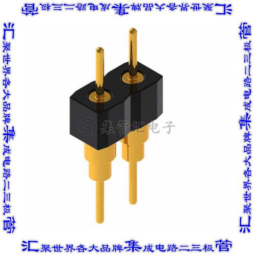 BBD-102-G-A 针座连接器4POS接头2排2.54mm公形插针通孔直针镀金