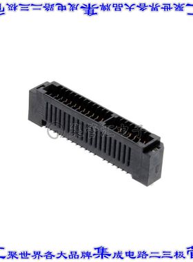 MECF-20-01-L-DV-WT 卡边缘连接器40POS母头2排1.27mm黑色镀金