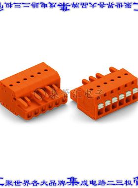 2231-302/026-000 端子块连接器2POS插头母插口5.08mm橙色自由悬