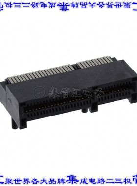 PCIE-064-02-F-D-RA 卡边缘连接器64POS母头2排1mm黑色镀金