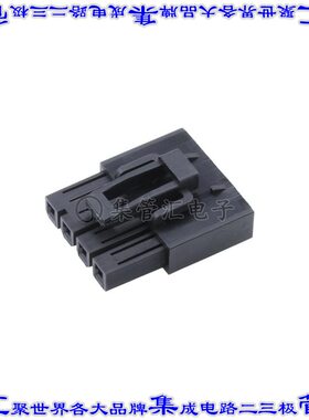 2159131004 矩形连接器外壳4POS插座4.2mm母形插口黑色自由悬挂