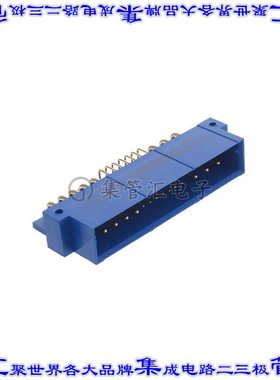 PCIM37W16M400A1/AA 背板连接器37POS接头公引脚通孔直角蓝色