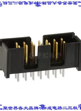 103308-2 针座连接器14POS接头2排2.54mm公形插针通孔直针镀金