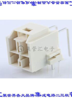 2035551214 针座连接器4POS接头2排6.5mm公形插针通孔直角锡