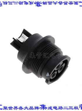 DM-03PMFS-QC801P 圆形连接器3(电源)插座公形引脚压接银面板安装