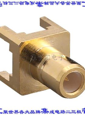 CONSMB001-1-G 同轴连接器SMB插孔公引脚焊接50欧姆通孔