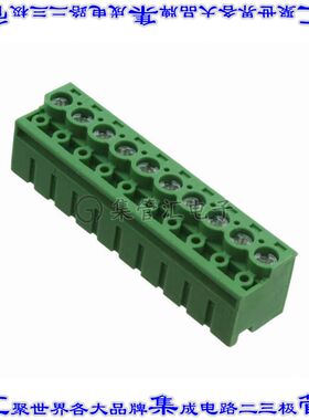 1755664 端子块连接器10POS无罩接头的插头5mm绿色自由悬挂