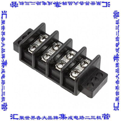 TB300-04 端子块连接器4电路隔板接线座2排14.27mm螺钉