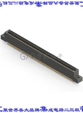 395-100-520-202 卡边缘连接器100POS母头2排2.54mm黑色镀金