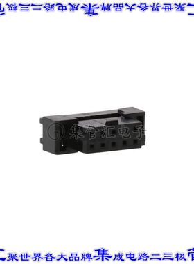 875681074 0875681074矩形连接器10POS插座2排2mm母插口黑色IDC镀