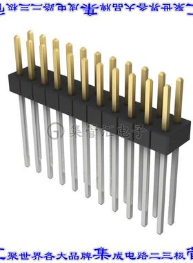 PBC11DAEN 针座连接器22POS分离式2排2.54mm公形插针通孔直针镀金
