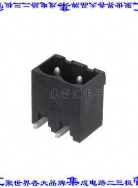 31230102 端子块连接器2POS接头公引脚带罩5.08mm黑色90DEG通孔