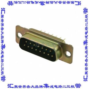 DAM15P300 Sub通孔 连接器15POS插头公引脚2排D
