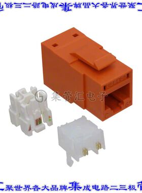 RV6IJ2UOR-B24 接插件连接器INDUS REVCONN CAT6 JACK ORANG