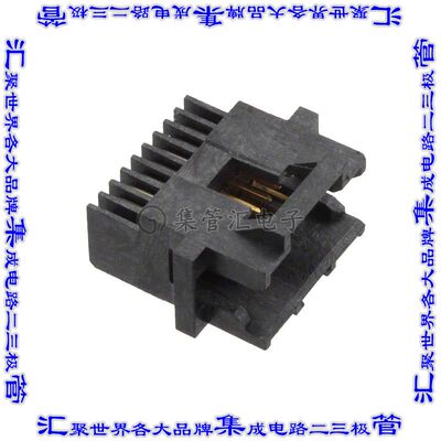 6-104069-0 针座连接器14POS接头2排1.27mm公形插针通孔直角镀金