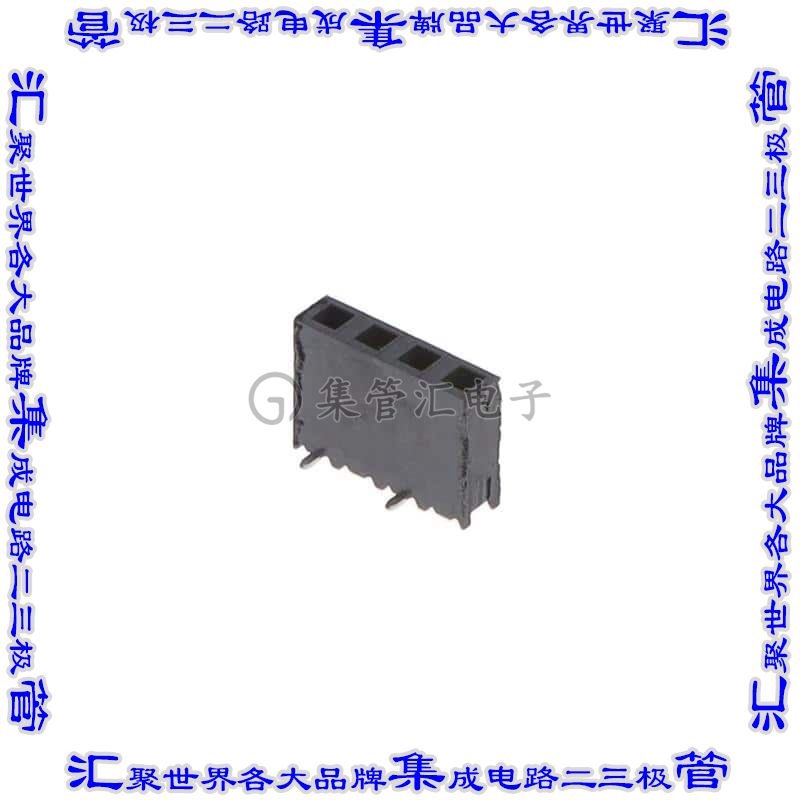 SSM-104-S-SV-BE-P-TR 针座连接器4POS插座2.54mm母形插口表贴SMD