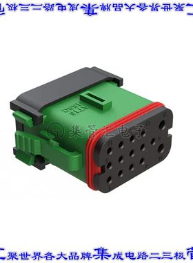 AT16-15SC-EK02 矩形连接器外壳15POS插头3排母形插口灰色自由悬