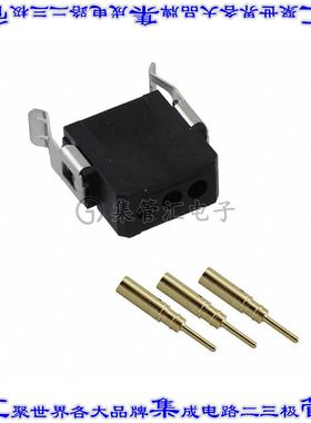 M80-8080305 矩形连接器3POS插头2mm公引脚压接镀金自由悬挂