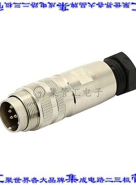 C091 31H012 201 2 圆形连接器12POS插头公引脚焊杯镀金自由悬挂