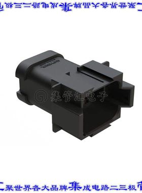 AT04-08PB-EC01 矩形连接器外壳8POS插座2排公形引脚黑色自由悬挂