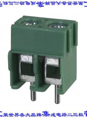 1935161 线对板连接器2POS接线端子5mm通孔水平带板